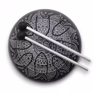 Hapi Drum Om Mandala Engraved – 16cm | www.artisan-gifts.co.uk 1