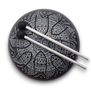 Hapi Drum Om Mandala Engraved – 16cm | www.artisan-gifts.co.uk 1