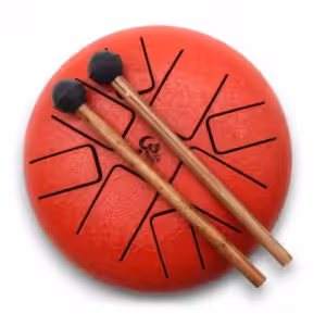 Hapi Drum Om Red- 16cm | www.artisan-gifts.co.uk 1