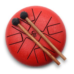 Hapi Drum Om Red- 16cm | www.artisan-gifts.co.uk 1