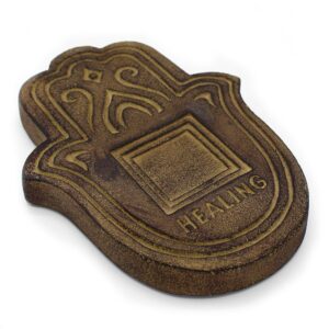 Healing Incense Plate – Antique Stone Effect | www.artisan-gifts.co.uk 1