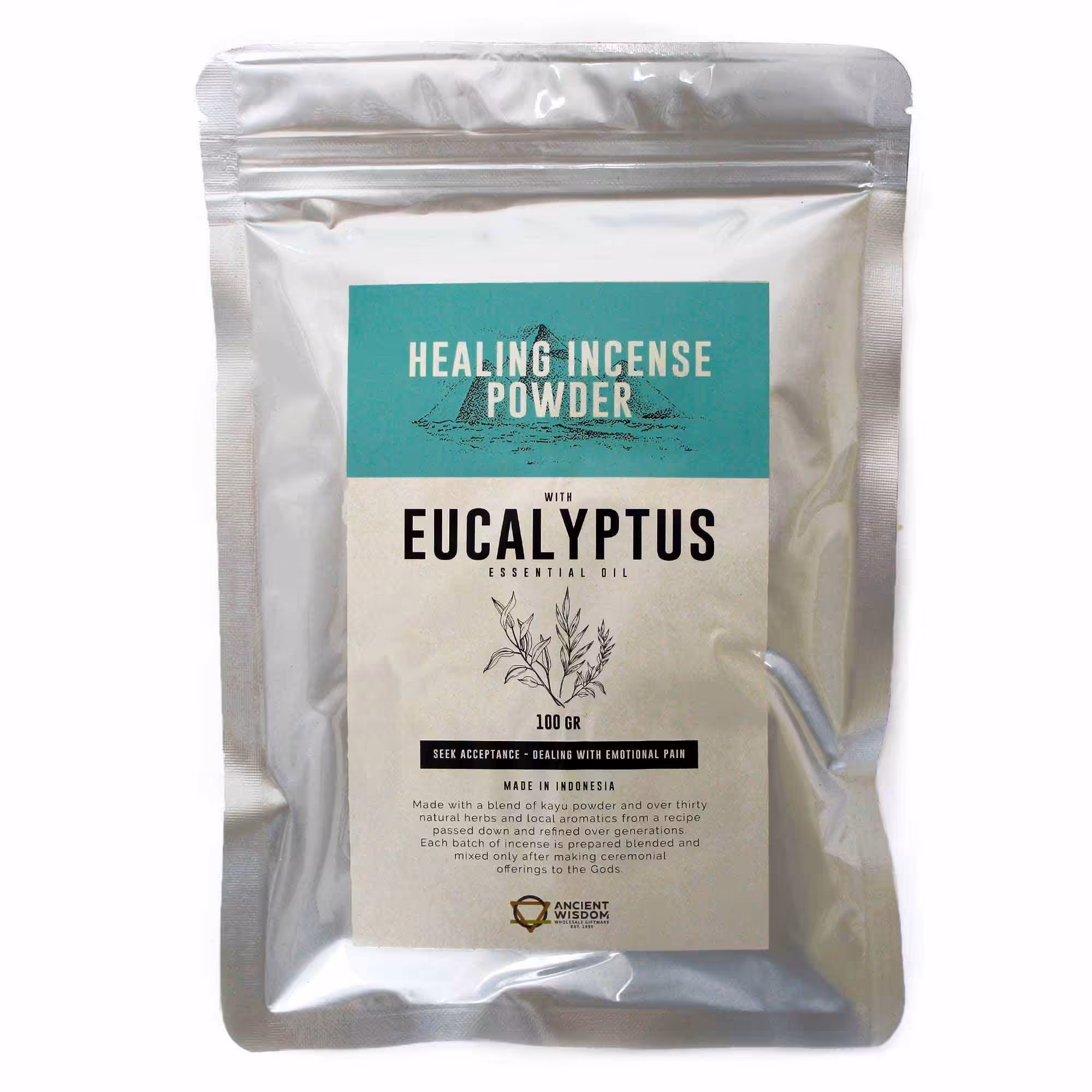 Healing Incense Powder – Eucalyptus 100gm | www.artisan-gifts.co.uk 2 Healing Incense Powder – Eucalyptus 100gm | www.artisan-gifts.co.uk 1