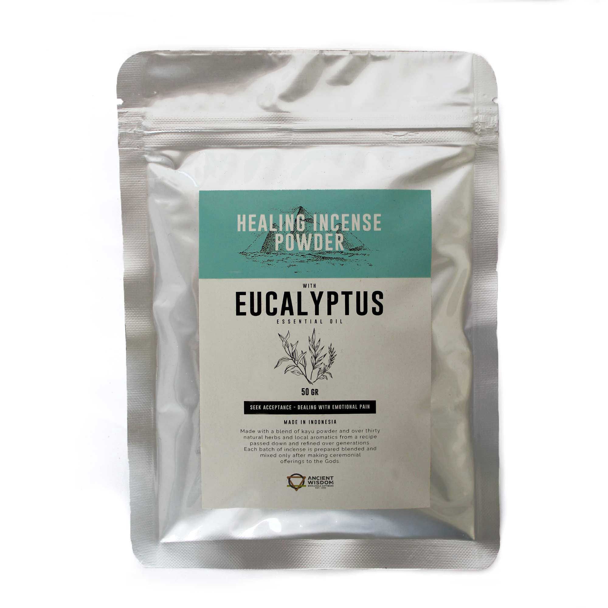 Healing Incense Powder – Eucalyptus 50gm | www.artisan-gifts.co.uk 2 Healing Incense Powder – Eucalyptus 50gm | www.artisan-gifts.co.uk 1