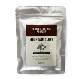 Healing Incense Powder – Mountain Clove 50gm | www.artisan-gifts.co.uk 1