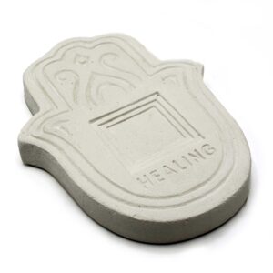 Healling Incense Plate – White Stone Effect | www.artisan-gifts.co.uk 1
