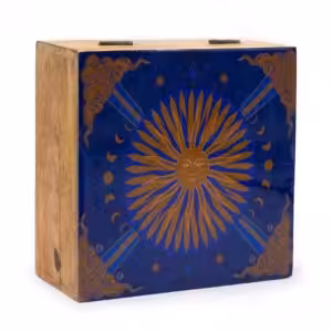 Hop Hare Big Enameled Square Box – The Sun | www.artisan-gifts.co.uk 1