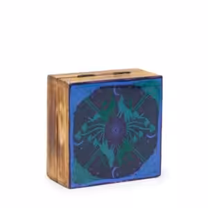 Hop Hare Small Enameled Square Box – Wolf & Moon | www.artisan-gifts.co.uk 1