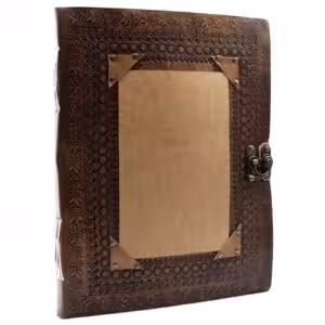 Huge Customisable Visitor Leather Book 10×13 (200 pages) | www.artisan-gifts.co.uk 1