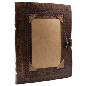 Huge Customisable Visitor Leather Book 10×13 (200 pages) | www.artisan-gifts.co.uk 1