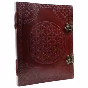 Huge Flower of Life Leather Book 10×13 (200 pages) | www.artisan-gifts.co.uk 1