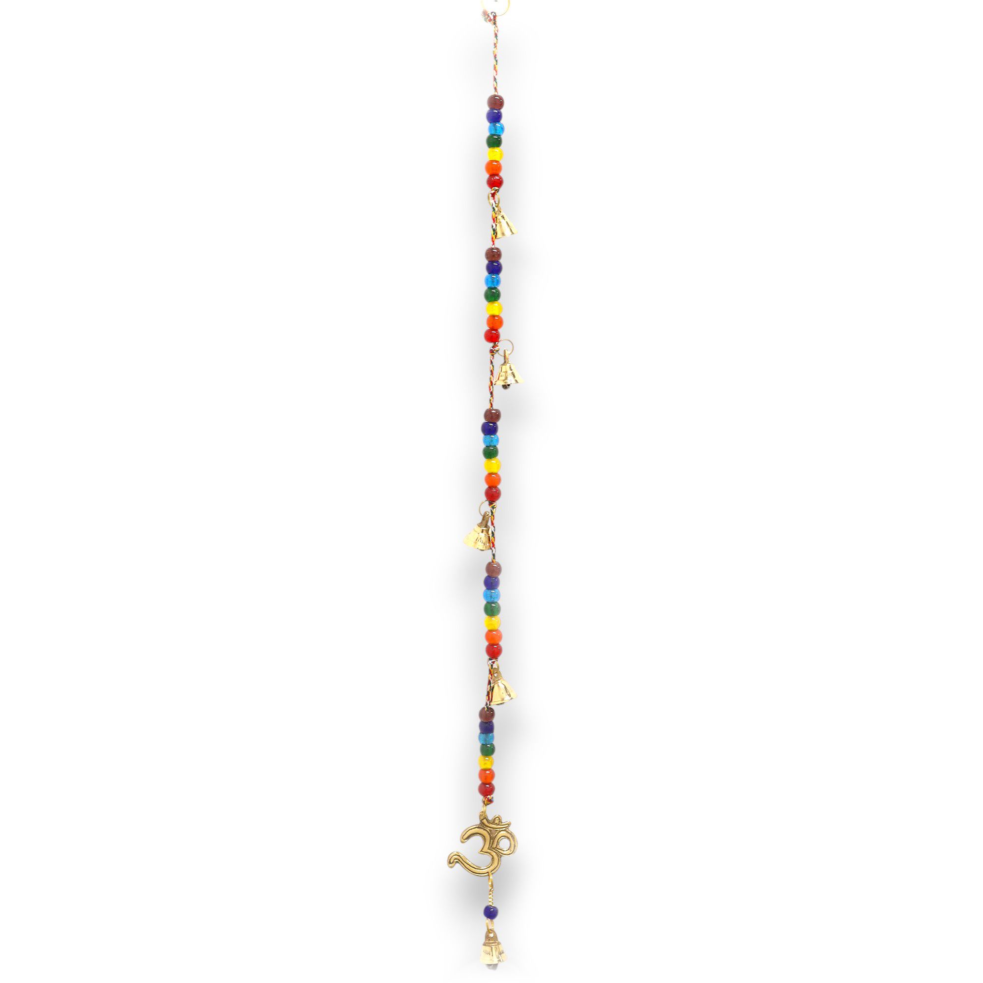 Indian Chimes – Brass OM with Chakra Beads String Bells 53cm | www.artisan-gifts.co.uk 2 Indian Chimes – Brass OM with Chakra Beads String Bells 53cm | www.artisan-gifts.co.uk