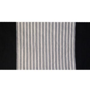 Indian Cotton Rug – 70x170cm – Black / Grey | www.artisan-gifts.co.uk 1