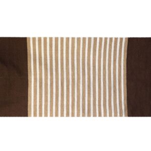 Indian Cotton Rug – 70x170cm – Dark Brown / Beige | www.artisan-gifts.co.uk 1