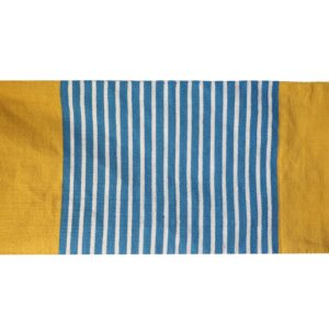Indian Cotton Rug – 70x170cm – Yellow/ Blue | www.artisan-gifts.co.uk 1