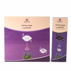 Ishom Smudge Incense – White Sage & Lavender | www.artisan-gifts.co.uk 1