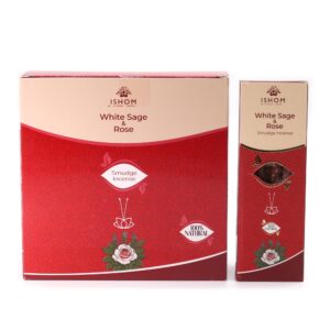Ishom Smudge Incense – White Sage & Rose | www.artisan-gifts.co.uk 1