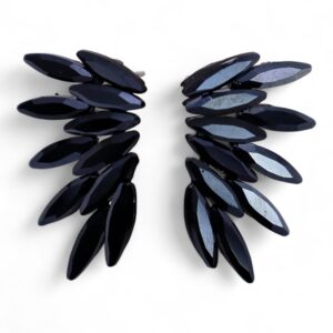 Jet Black – Vintage Glass – Faries – Earrings | www.artisan-gifts.co.uk 1