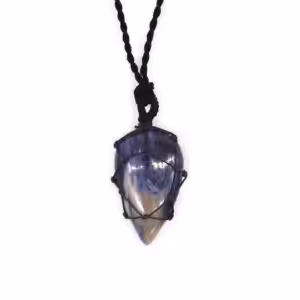 Laced Gemstone Teardrop Pendant – Sodalite | www.artisan-gifts.co.uk 1