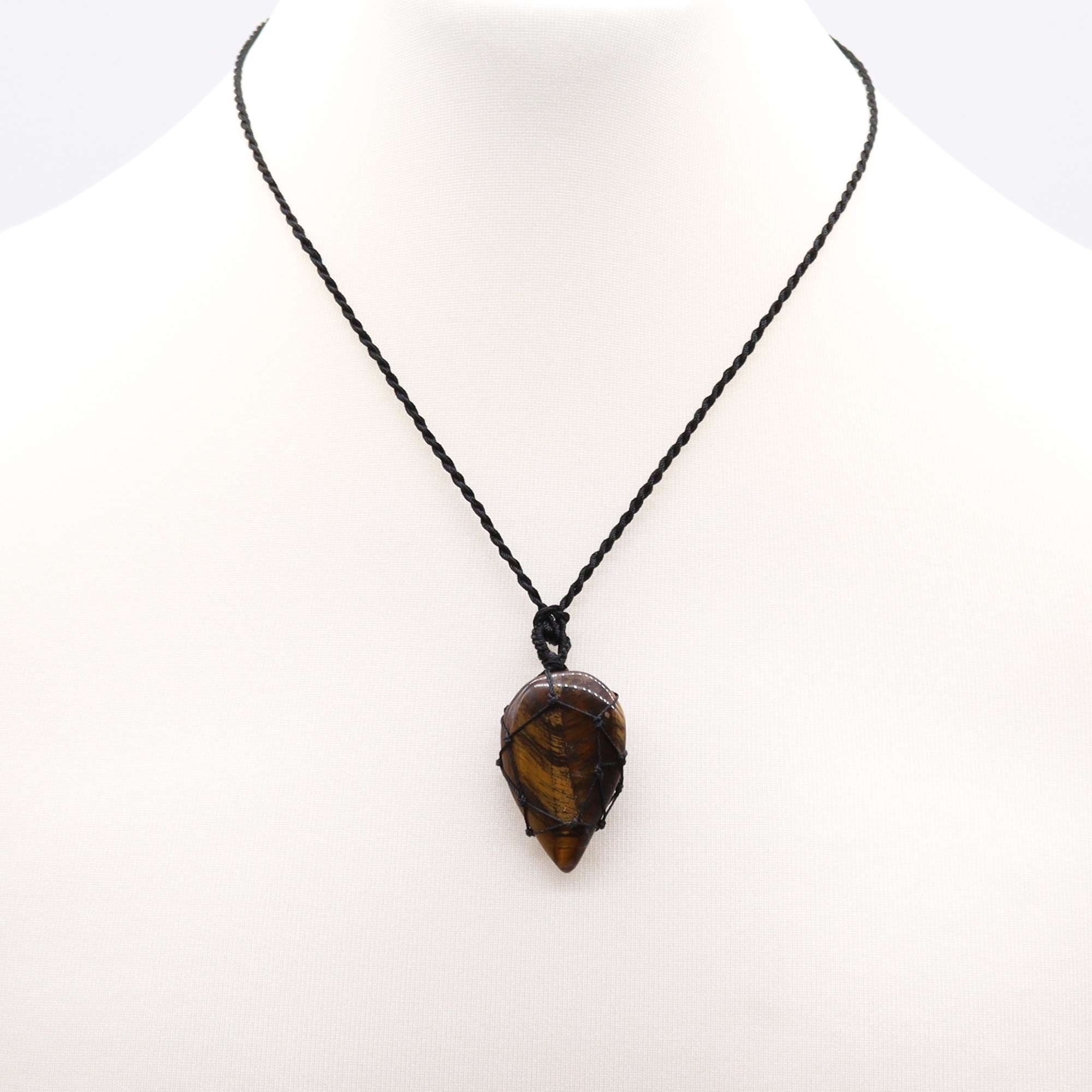 Laced Gemstone Teardrop Pendant – Tigereye | www.artisan-gifts.co.uk 4 Laced Gemstone Teardrop Pendant – Tigereye | www.artisan-gifts.co.uk 3
