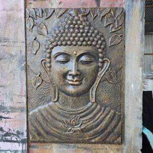 Large Buddha Iron Frame Antique Gold Relief – 0.7x1m | www.artisan-gifts.co.uk 1