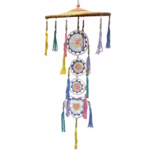 Large Drama Dreamcatcher – Pastal Rainbow | www.artisan-gifts.co.uk 1