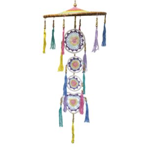 Large Drama Dreamcatcher – Pastal Rainbow | www.artisan-gifts.co.uk 1