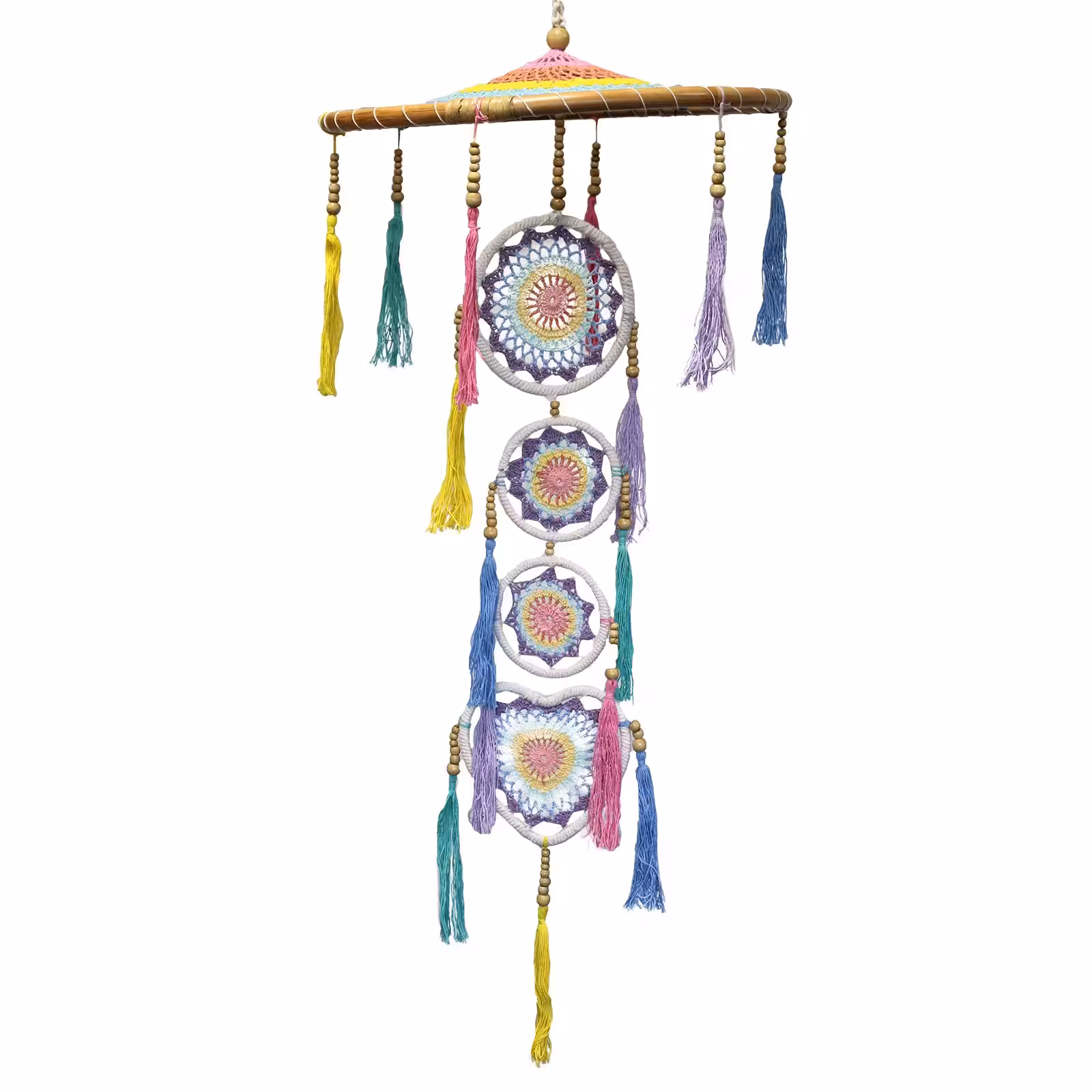 Large Drama Dreamcatcher – Pastal Rainbow | www.artisan-gifts.co.uk 2 Large Drama Dreamcatcher – Pastal Rainbow | www.artisan-gifts.co.uk 1