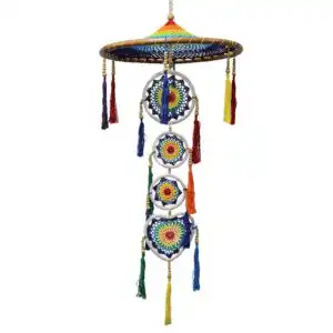 Large Drama Dreamcatcher – Vivid Rainbow | www.artisan-gifts.co.uk 1
