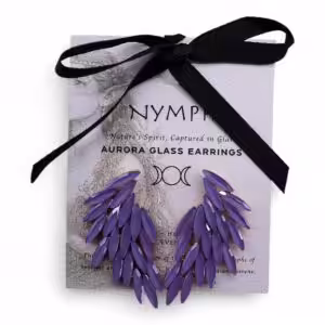 Lavender – Vintage Glass – Angel Wings – Earrings | www.artisan-gifts.co.uk 1