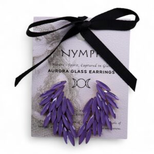 Lavender – Vintage Glass – Angel Wings – Earrings | www.artisan-gifts.co.uk 1