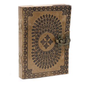 Leather Blue Mandala Notebook (7×5″) | www.artisan-gifts.co.uk 1