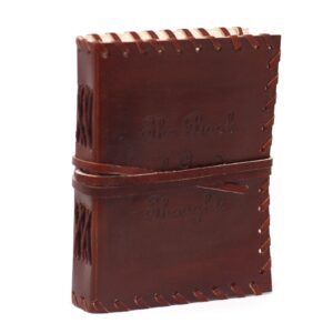 Leather Book of Thoughts with Wrap Notebook (6×4″) | www.artisan-gifts.co.uk 1