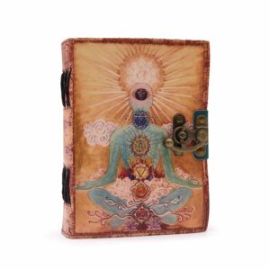 Leather “Buddha Seven Chakra” Deckle-edge Notebook | www.artisan-gifts.co.uk 1