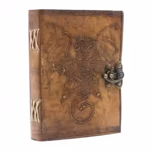 Leather Dragon Notebook (6×8″) | www.artisan-gifts.co.uk 1