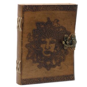 Leather Greenman Notebook (6×8″) | www.artisan-gifts.co.uk 1