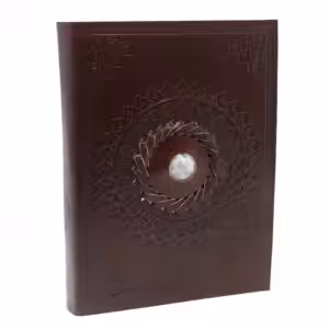 Leather Moonstone Notebook (7×5″) | www.artisan-gifts.co.uk 1