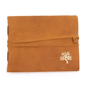 Leather Sketchbook Golden Tree – 144 pages –  18x23cm | www.artisan-gifts.co.uk 1