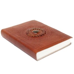Leather Tigereye Notebook (7×5″) | www.artisan-gifts.co.uk 1