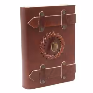Leather Tigereye with Belts Notebook (6×4″) | www.artisan-gifts.co.uk 1