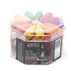 Long Backflow Incense Cones – Assorted Fragrances – 30 mins Burning time | www.artisan-gifts.co.uk 1