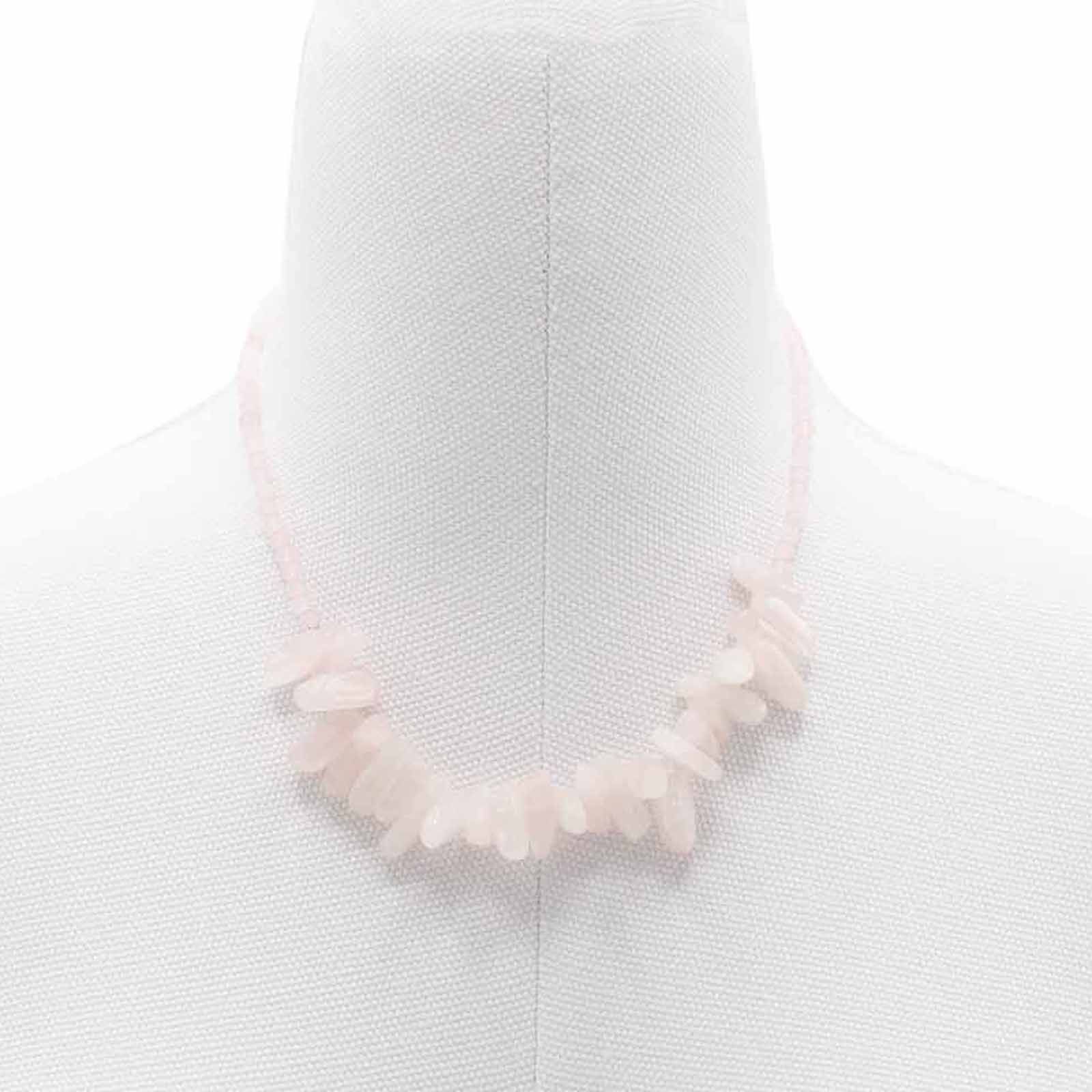 Longstone Gem Necklace – Rose Quartz | www.artisan-gifts.co.uk 2 Longstone Gem Necklace – Rose Quartz | www.artisan-gifts.co.uk 1