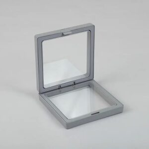 Lrg 3D Floating Frame Display 11x11cm – Grey | www.artisan-gifts.co.uk