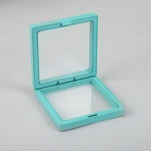 Lrg 3D Floating Frame Display 11x11cm – Teal | www.artisan-gifts.co.uk