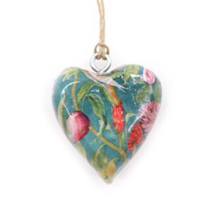 Lrg Decor Wood Heart –  Bird & Floral | www.artisan-gifts.co.uk 1
