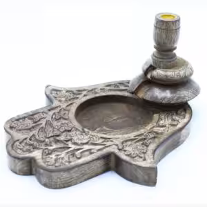 Lrg Mango Wood Backflow Burner – Hamsa | www.artisan-gifts.co.uk
