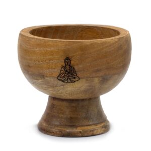 Lrg Ritual Bowl Incense Cone Holder 11×6.cm – Buddha | www.artisan-gifts.co.uk 1
