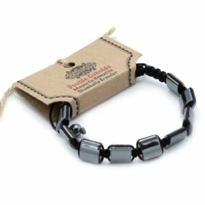 Magnetic Hematite Shamballa Bracelet –  Double Cuboids | www.artisan-gifts.co.uk 1