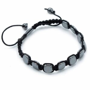 Magnetic Hematite Shamballa Bracelet –  Round Corners | www.artisan-gifts.co.uk 1