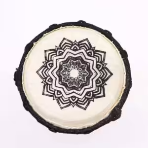 Mandala Wide Top Djembe Drum – 15cm | www.artisan-gifts.co.uk 1