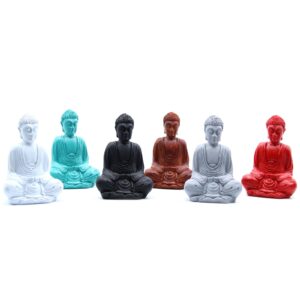 Matt Mini Buddha (Assorted Colours) | www.artisan-gifts.co.uk 1